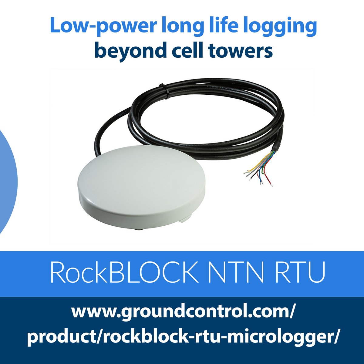 GCSatellite's tweet image. NTN NB-IoT extends coverage for simple devices that can tolerate latency - perfect for tiny, infrequent messages. Ideal for tracking, monitoring &amp;amp; metering off-grid.

Check out our NTN-enabled RockBLOCK RTU: groundcontrol.com/product/rockbl…

#NBIoT #NTN #SatelliteIoT #IoT #LowPower