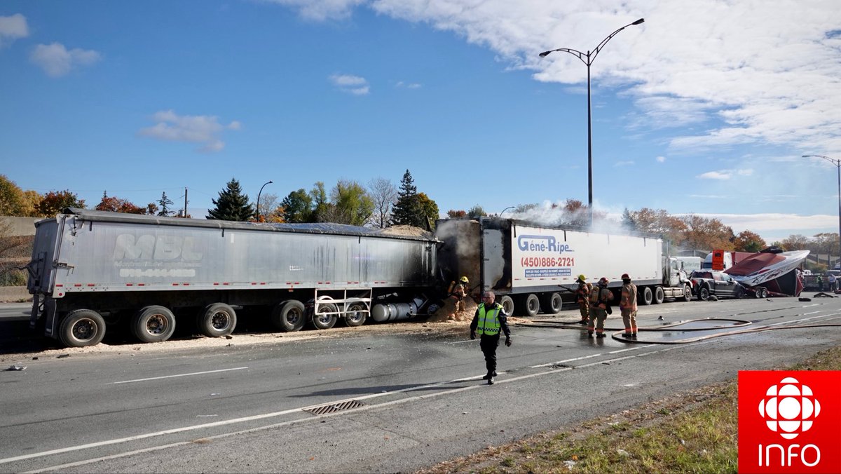 EN COURS | Montréal : Grave accident sur l’autoroute 25 en direction sud, à la hauteur de Beaubien. #rcmtl