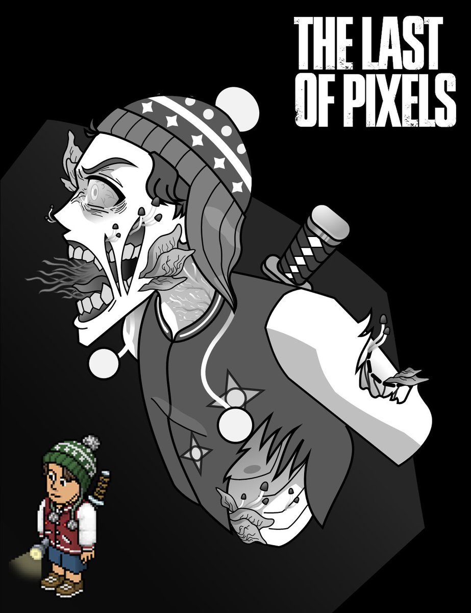 areppo_habbo's tweet image. Had a fun time making this #TheLastofUs-inspired, #anime #zombie artwork for @luisodev!

#Habbo #HabboHotel #Art #Sketch #Spooky #Halloween