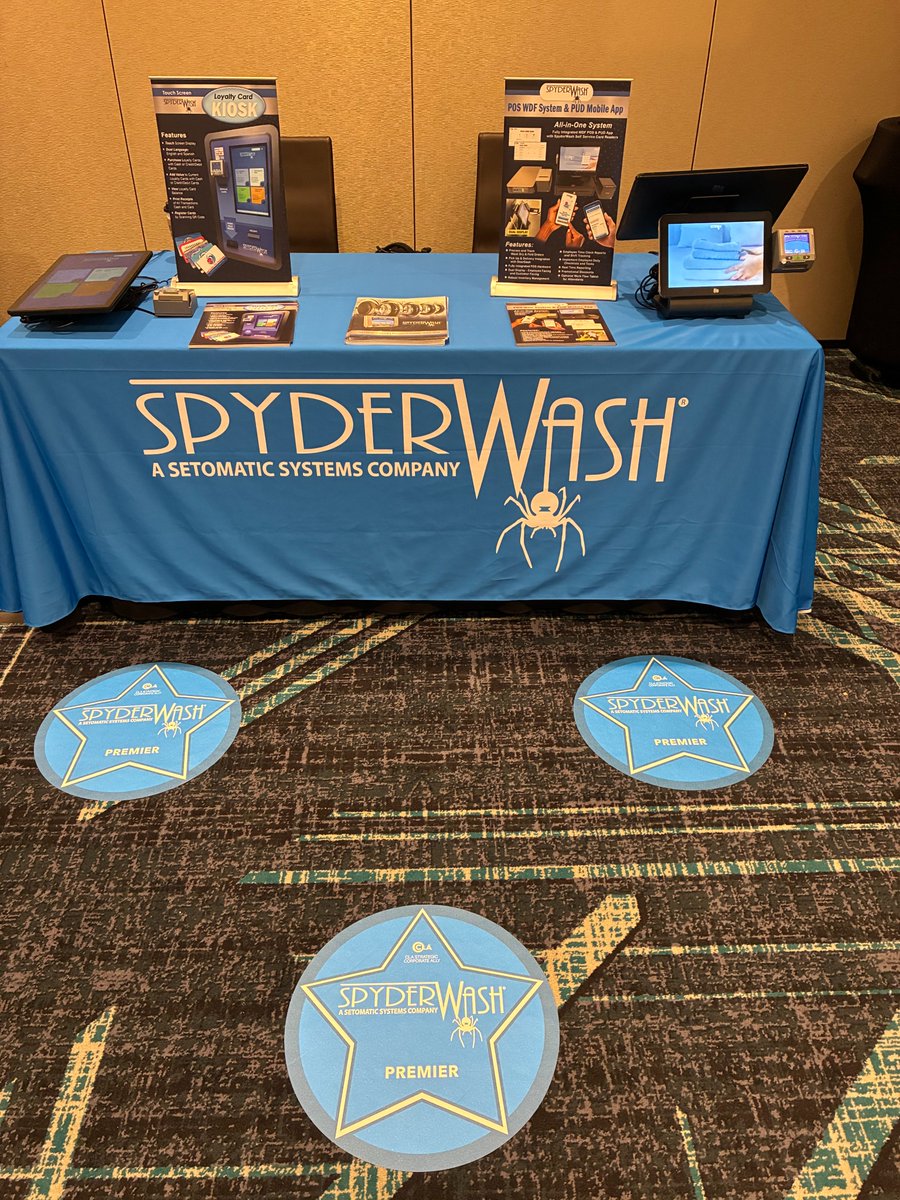 SetomaticSystem's tweet image. Proud sponosor of the CLA WDF Conference in Nashville, TN.

Stop by and learn about the SpyderWash All In One Payment System, including our unique Dual Display POS system for WDF and PUD.