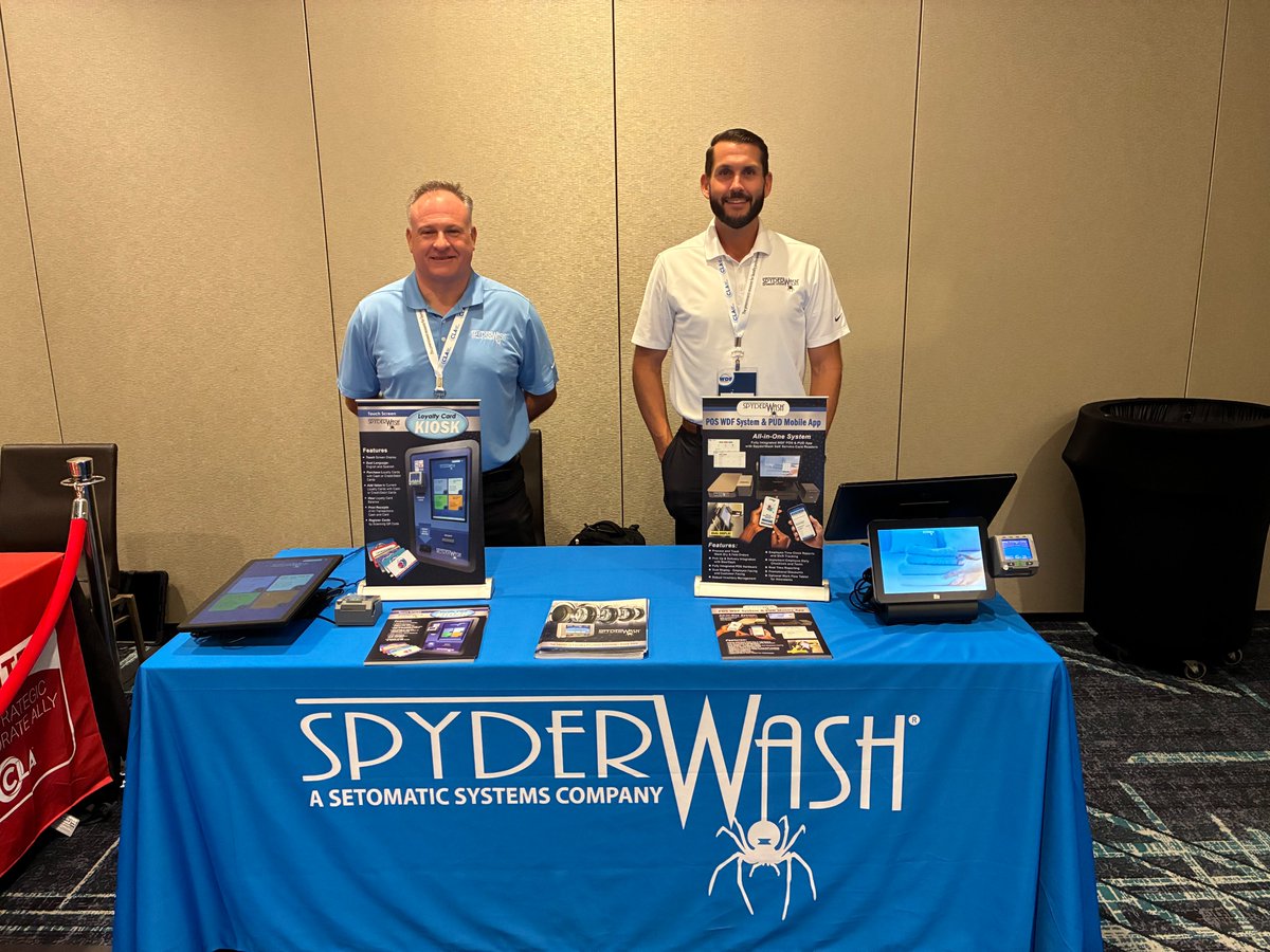 SetomaticSystem's tweet image. Proud sponosor of the CLA WDF Conference in Nashville, TN.

Stop by and learn about the SpyderWash All In One Payment System, including our unique Dual Display POS system for WDF and PUD.