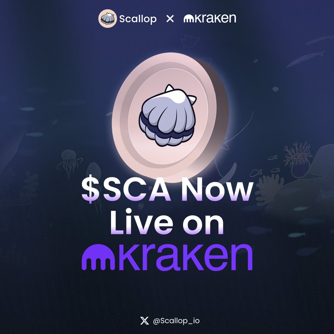 Scallop_io's tweet image. 🪙NEW SCA LISTING - Kraken @krakenfx 
Scallop's $SCA is now listed on @krakenfx!
Start Trading SCA: app.kraken.com/JDNW/SCA
Full Details: blog.kraken.com/product/asset-…