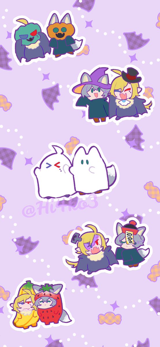 Hi4ko3's tweet image. #ヒュアキ #hugowise
ハロウィンなおちびさんのPC壁紙とスマホ壁紙です💜🧡
個人的な範囲での使用をおねがいします。