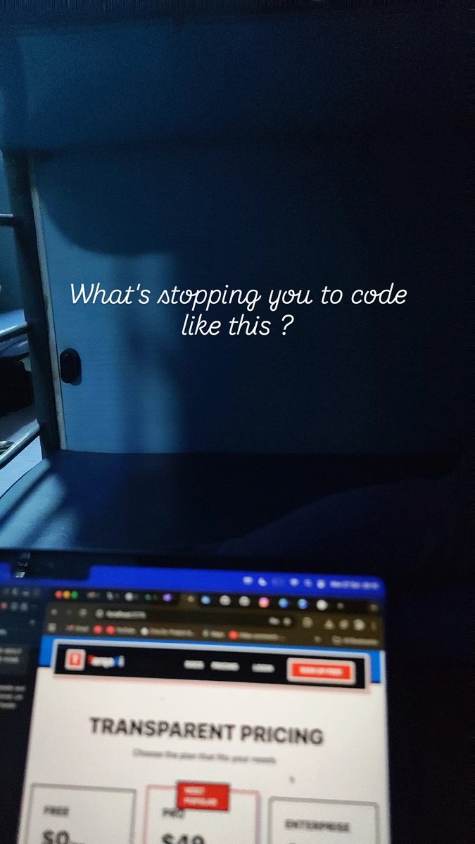 sudhanshusX's tweet image. What's stopping you to code like this ?
Ft : @tarqaAI