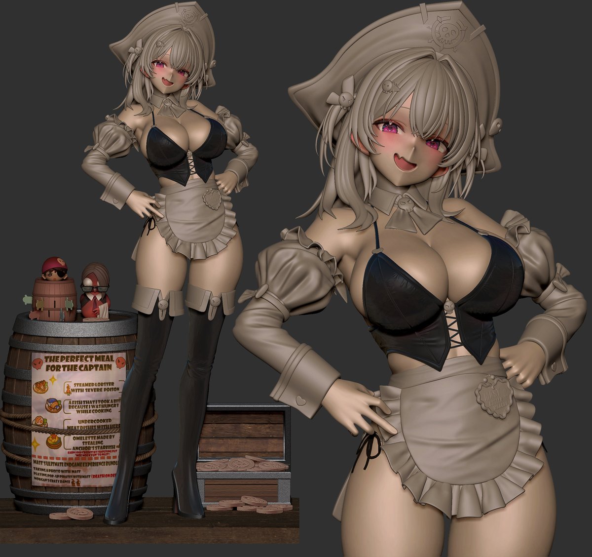 Lil_secret042's tweet image. 色塗り前 #NIKKE #zbrush