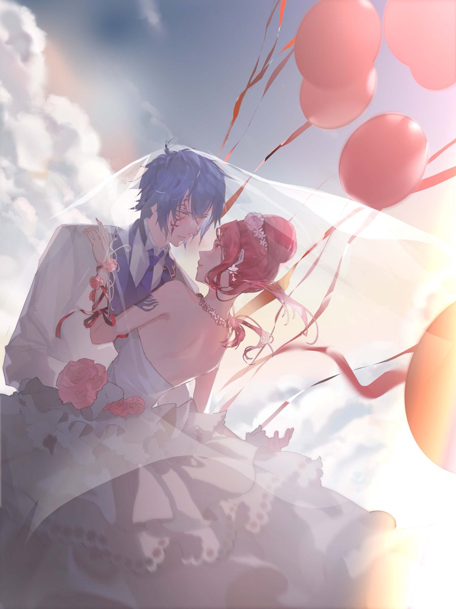 婚礼💙❤️

是约稿。
#jerza #ジェラエル #Jellal #jellalfernandez #erza #erzascarlet #エルザ #エルザ・スカーレット #FairyTail  #フェアリーテイル