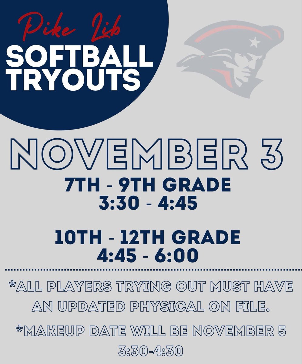 🚨SOFTBALL TRYOUTS 🚨