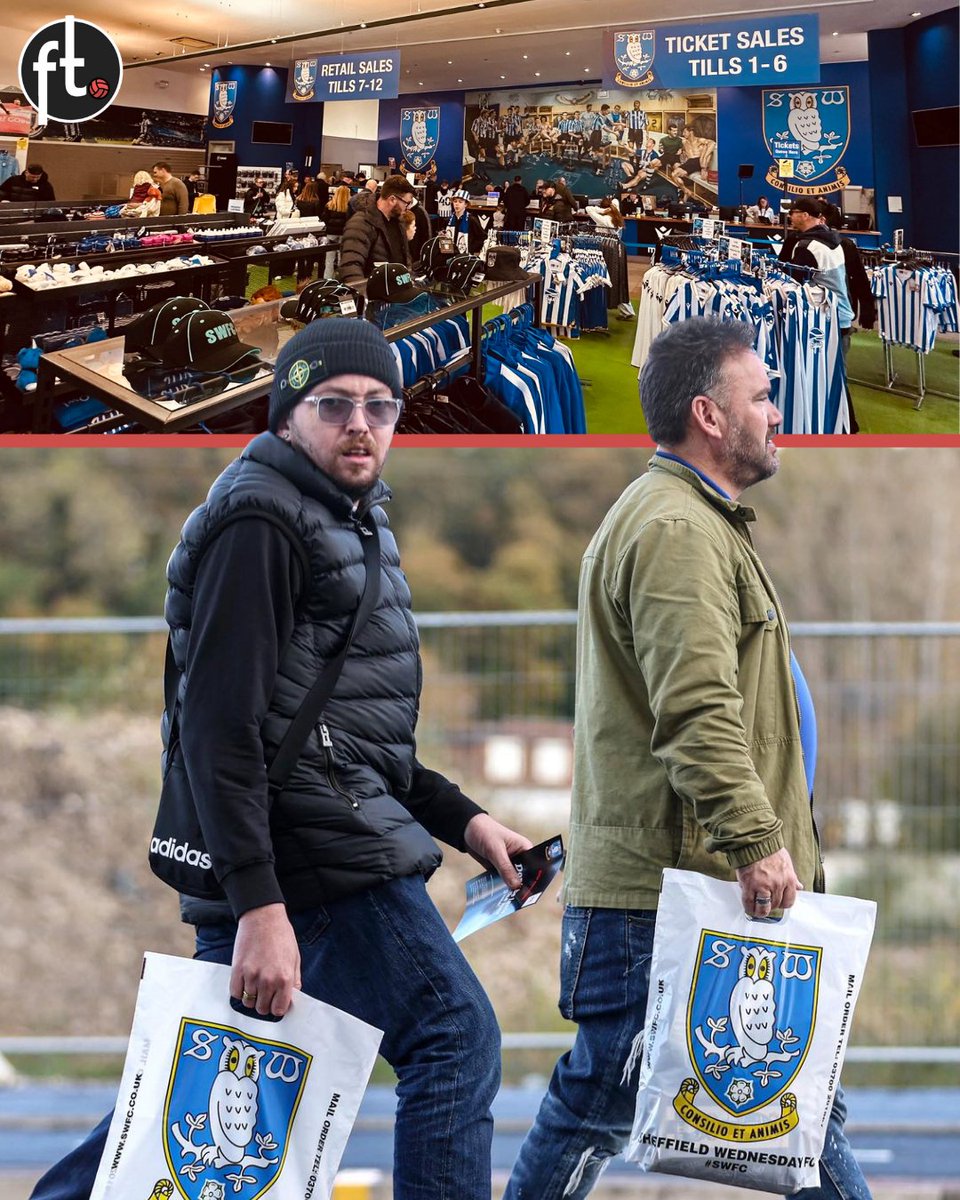 🦉 More than £200,000 has been spent in Sheffield Wednesday's club shop since the club went into administration on Friday. 

Most supporters had boycotted spending money at the club, until Dejphon Chansiri left.

And now that he has gone, they are putting their hands back in