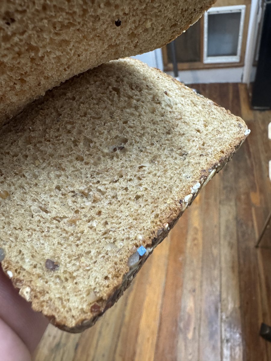 AndrewRoss_Info's tweet photo. @KillerBread shards of plastic found sliced with the seeds and nuts on my bread https://t.co/G4Elipwkfg