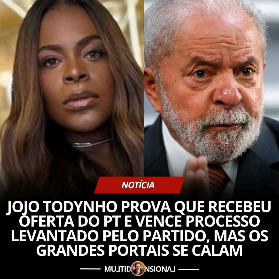 A cantora e influenciadora Jojo Todynho conquistou uma importante vitória na ação movida pelo PT. Nesta terça-feira, o Ministério Público do Rio de Janeiro arquivou a queixa-crime apresentada pelo partido, que a acusava de difamação após ela afirmar ter recebido uma proposta de