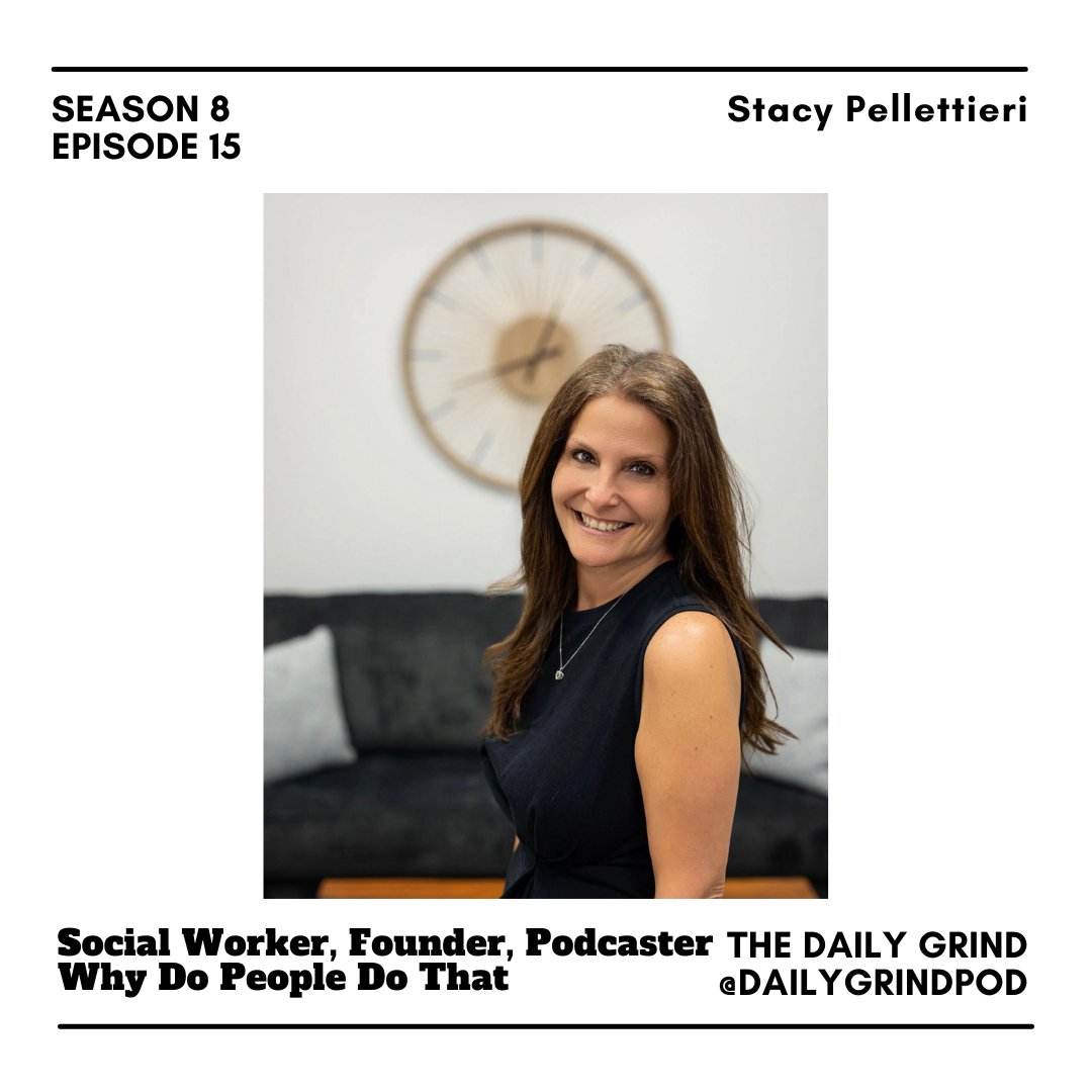 “One step at a time, and I think that's the daily grind” on the Daily Grind ☕️. This episode features <a href="/kellyfastruns/">Kelly Johnson 🏃‍♀️</a> and special guest Stacy Pellettieri, a LCSW-R and the founder of five ventures.

📲 Tune in today for today’s episode in our bio!

#dailygrind #podcast #advice