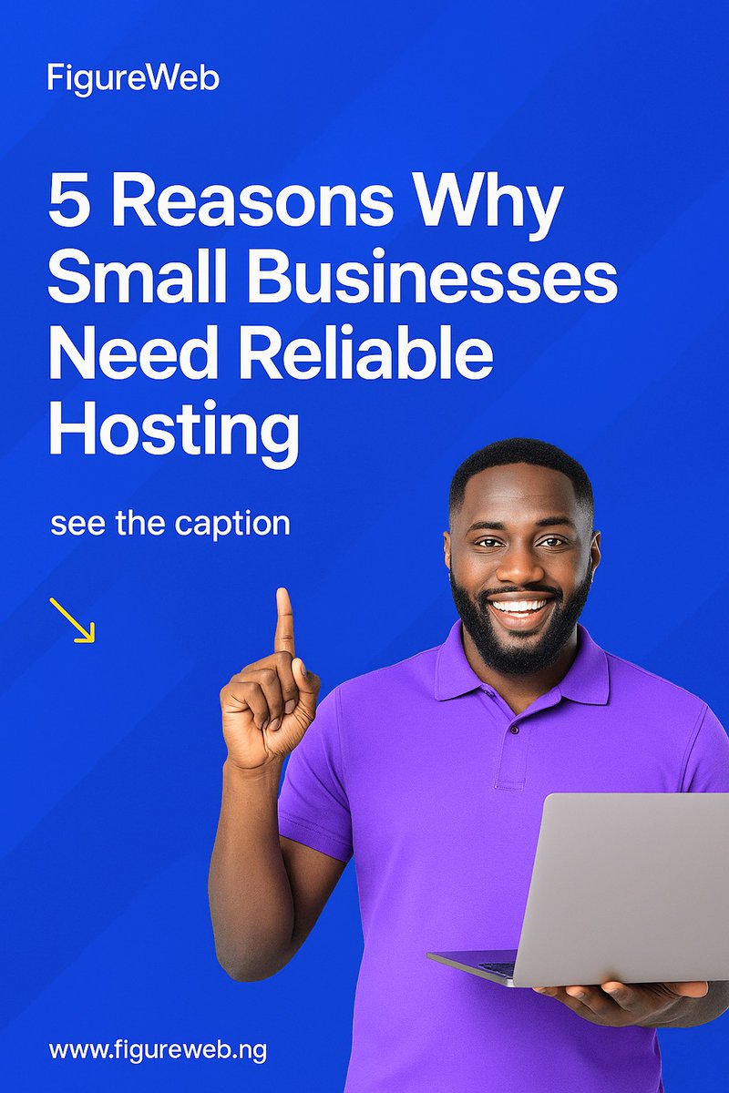figurewebng's tweet image. Reliable hosting isn’t optional, it’s essential.
 
5 reasons your small business needs it:
Faster website
Better uptime
Stronger security
Easy scalability
Builds credibility

Choose FigureWeb, where reliability meets performance.
👉 figureweb.ng
#FigureWeb #WebHosting