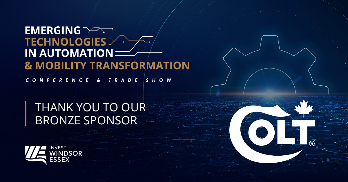 _investwe's tweet image. We’re thrilled to welcome Colt Canada as a Bronze Sponsor for the Emerging Technologies in Automation &amp;amp; Mobility Transformation Conference &amp;amp; Trade Show! hubs.ly/Q03PmMLh0

#EmergingTech2025 #MobilityTransformation #WindsorEssex #Ontario #conference #tradeshow #innovation…