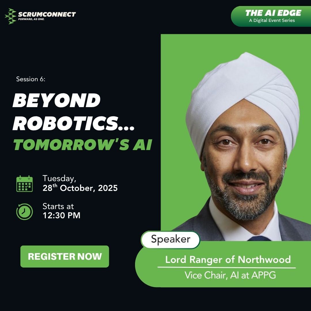 Join us for the final AI Edge Series with Lord Ranger of Northwood, House of Lords member and APPG AI Vice Chair, as he shares insights on leadership, policy, and building public trust in responsible AI.
📅 28 Oct | 🕚 12:30 PM
👉 Register: linkedin.com/events/7383464…