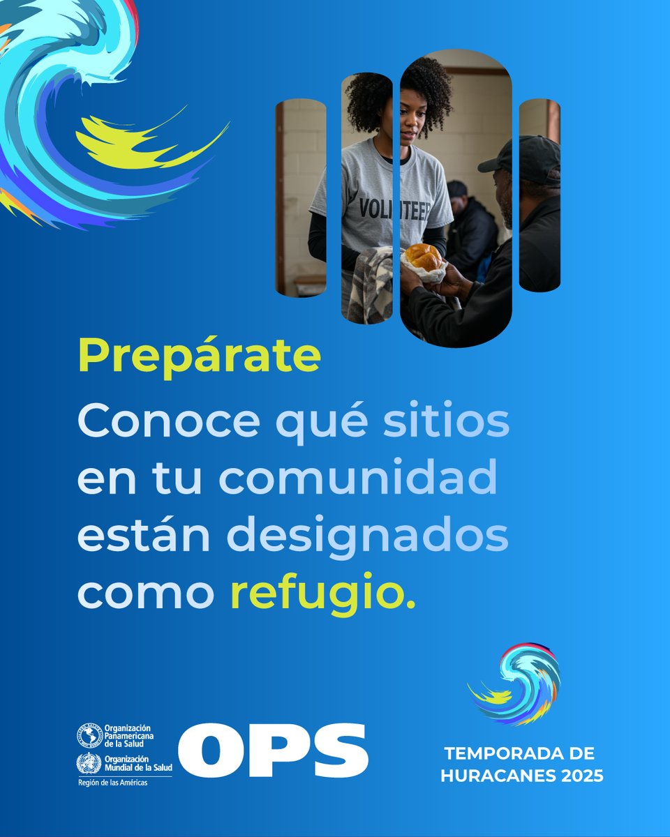 ¡Prepárate! Si tu comunidad está bajo alerta por la tormenta #Melissa, identifica los refugios cercanos a tu hogar. ⛈️💨

✅Si una autoridad te pide evacuar, hazlo sin dudar. ¡Tu seguridad es lo primero‼️
