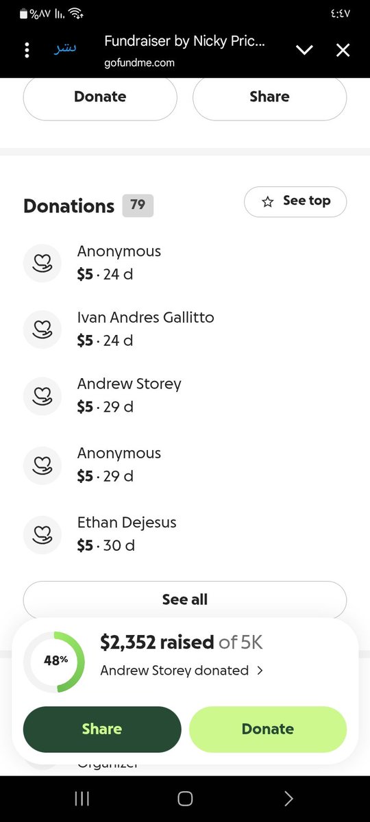 Please help me. I haven’t received any donations for a month and 24 days. Please, if each person gives me $5, I will achieve my goal and buy a phone. 🙏😭😭