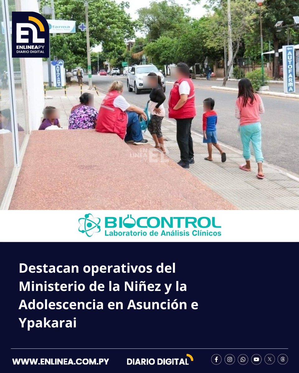 enlinea_py's tweet image. El equipo del Dispositivo de Respuesta Inmediata #ChalecosRojos del Ministerio de la Niñez y la Adolescencia ejecutó operativos de monitoreo y abordaje en Asunción, el Área Metropolitana y ciudades como Itauguá e Ypacaraí.
enlinea.com.py/destacan-opera…
