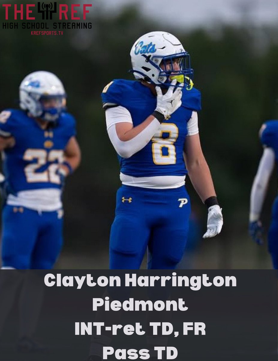 KREFsportsTV's tweet photo. 🚨KREF Top Performers of the Week🚨
@JaysonMoll_26 @BixbySpartanFB  
@WyattJones_08 @MillersFB 
@gibbonsgage1 @DeerCreekFB 
@2026clayton @Piedmont_FB https://t.co/OZJPZUJEEo