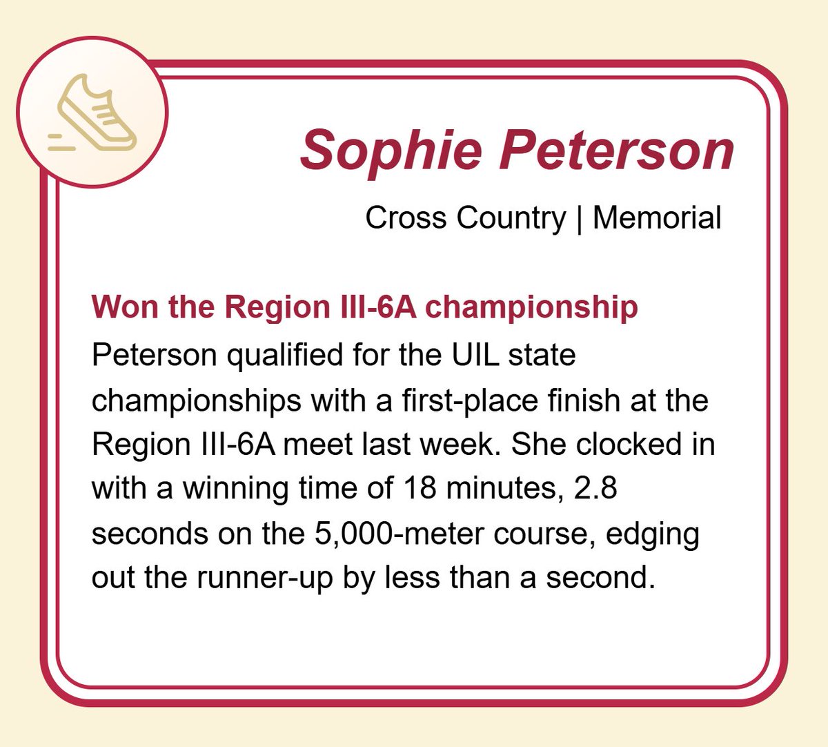 🚨 ALL MUSTANGS 🚨

GO VOTE FOR SOPHIE AS ATHLETE OF THE WEEK!! 

GOOD LUCK AT STATE‼️

houstonchronicle.com/projects/sport…