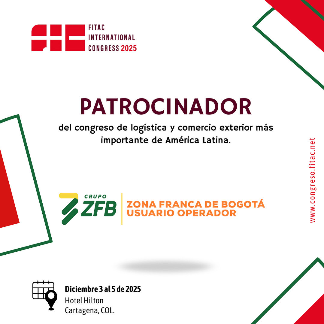 📣 <a href="/Copropiedadzfb/">Copropiedad Zona Franca Bogotá</a> cree en la fuerza de la logística, en el poder de la conexión y en el potencial de un país que se transforma desde el comercio exterior.🔝

Ellos se conectan a #FIC2025 para ser parte de la visión que conecta a Colombia con el mundo.🇨🇴

#congreso #cartagena