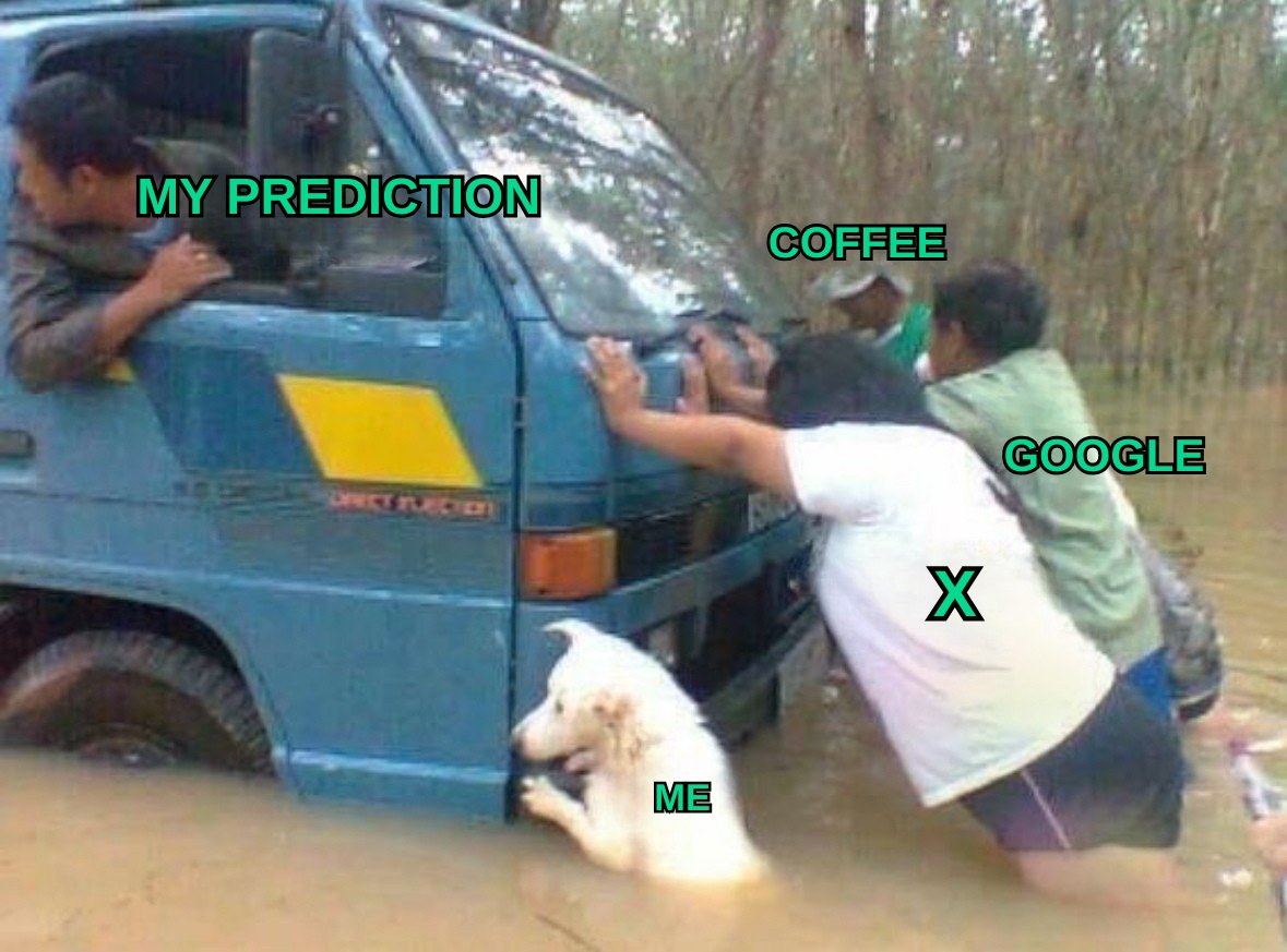 My prediction always looks like this: