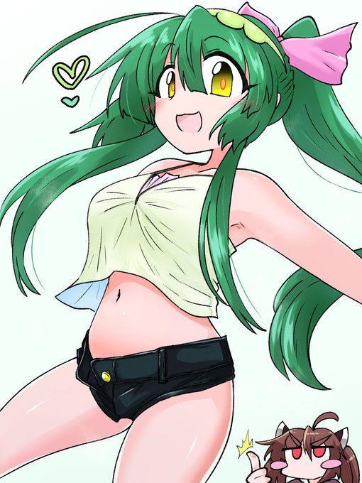 ホットパンツのずん子…………