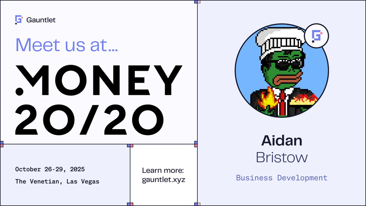 Crypto is a major theme at <a href="/money2020/">Money20/20</a> this year. 

Meet <a href="/tarunchitra/">Tarun Chitra</a>, <a href="/mattdobel/">matt dobel</a>, <a href="/t__norm/">Tnorm</a>, <a href="/Adownski/">aidan bristow</a>, <a href="/DecentMuse/">DecentMuse</a> and <a href="/dara_khan/">Dara and the Hall of Infinite Whiteboards</a> at the Venetian in Las Vegas this week. 

Banks, stablecoin platforms, fintechs and more: the quants are on the line, ready to take your calls. DM the