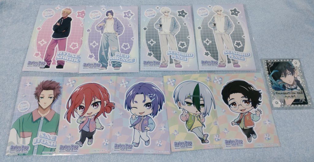 transaction_sao's tweet image. 【交換】ブルーロック コラボカフェ本舗 Retro Popレトロポップ
譲▶画像凪、玲王、冴、千切、乙夜、愛空、雪宮
求▶ブロマイドSD凛>潔
コースターSD凛>等身冴、ポスカ凛、潔
★凛最優先
★日によって都内手渡し
★郵送可能
どうぞよろしくお願いいたします🙇♀✨