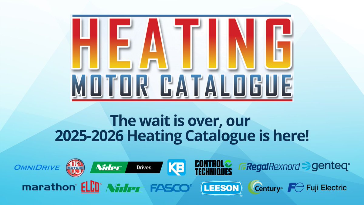 UEM_ca's tweet photo. Our 2025–2026 Catalogue is here—featuring smarter systems, sustainable solutions, and everything you need to stay ahead this season. 📘 Browse now: https://t.co/Uixx4s65wB
#uem #heating #Canada #motors #MondayMorning #mississauga #electricmotors https://t.co/clQAalBMdE