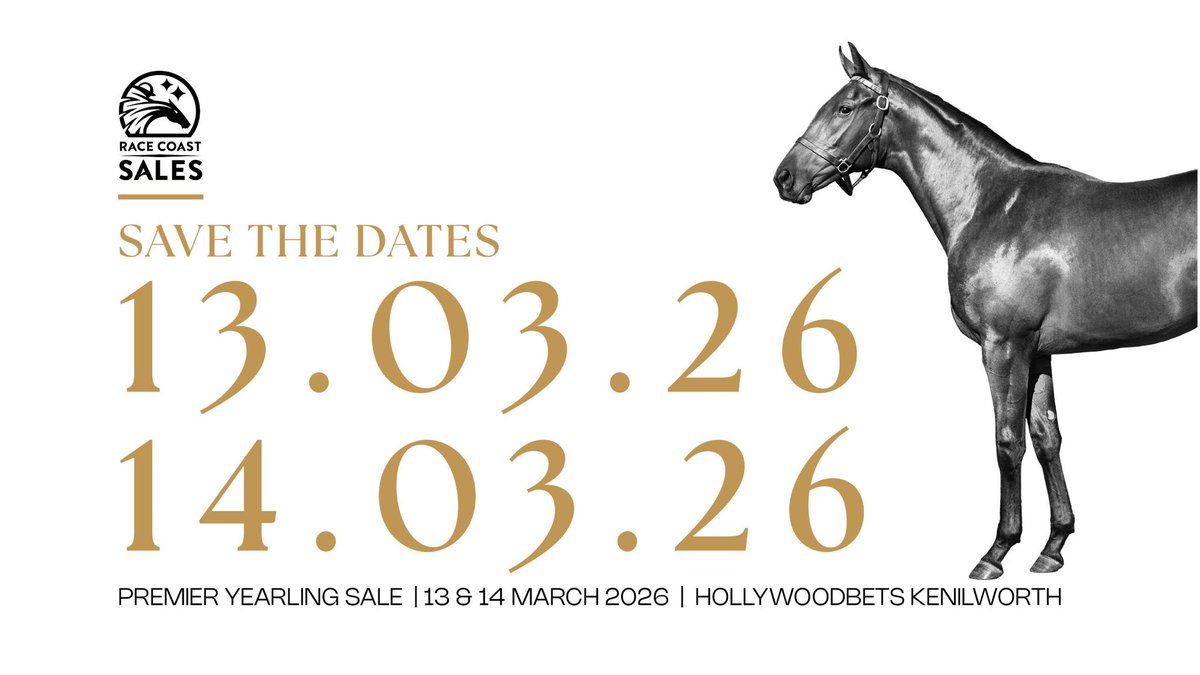 The Two Year Old Sale concludes our 2025 sales year.

We look ahead to the Premier Yearling Sale March 2026. 

Save the Date - 13&amp;14 March 2026, at Hollywoodbets Kenilworth.

#PYS2026 #RaceCoastSales