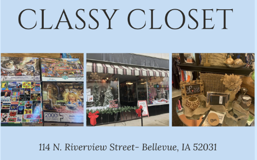 bellevue_work's tweet image. 🛍️ Spotlight: Classy Closet Boutique
📍 Bellevue, IA
Stylish consignment finds, cozy coffee bar, and local charm since 2009. Shop in-store or online!
#ShopLocal #ClassyClosetBellevue #ConsignmentStyle #BellevueIA #SmallBusinessLove