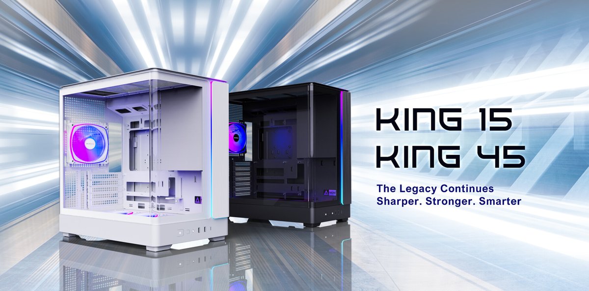 thinkcomps's tweet image. ➔ NEWS ➔ Montech Elevates PC Building with New KING 15 and KING 45 Chassis and PRO Fans: thinkcomputers.org/montech-elevat…