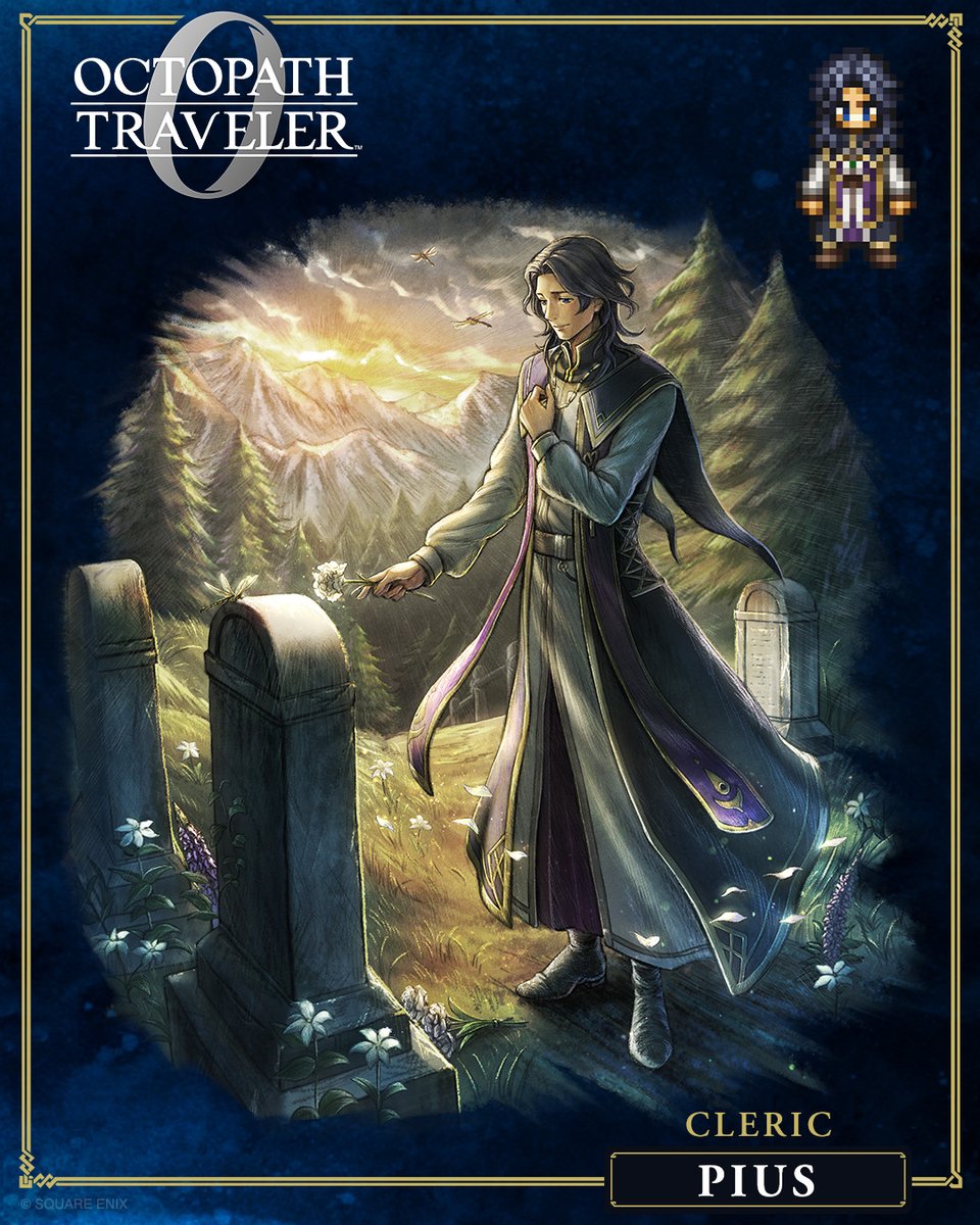 HD2DGames's tweet photo. ✨  Meet Pius (VA: Todd Haberkorn)

A bishop of the Order of the Sacred Flame. A distant relative of the protagonist’s mother, who showed him great kindness when he was a child. He now hopes to return the favor. https://t.co/9un1krrpda