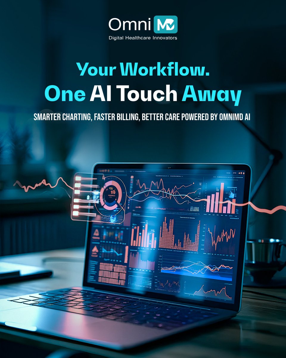 omnimd's tweet image. Behind every smooth workflow is intelligence that learns, adapts, and simplifies.

AI in healthcare isn’t replacing humans, it’s giving them back time, accuracy, and focus where it matters most: patient care.

Smarter processes. Stronger outcomes.
#AIinHealthcare #AICharting