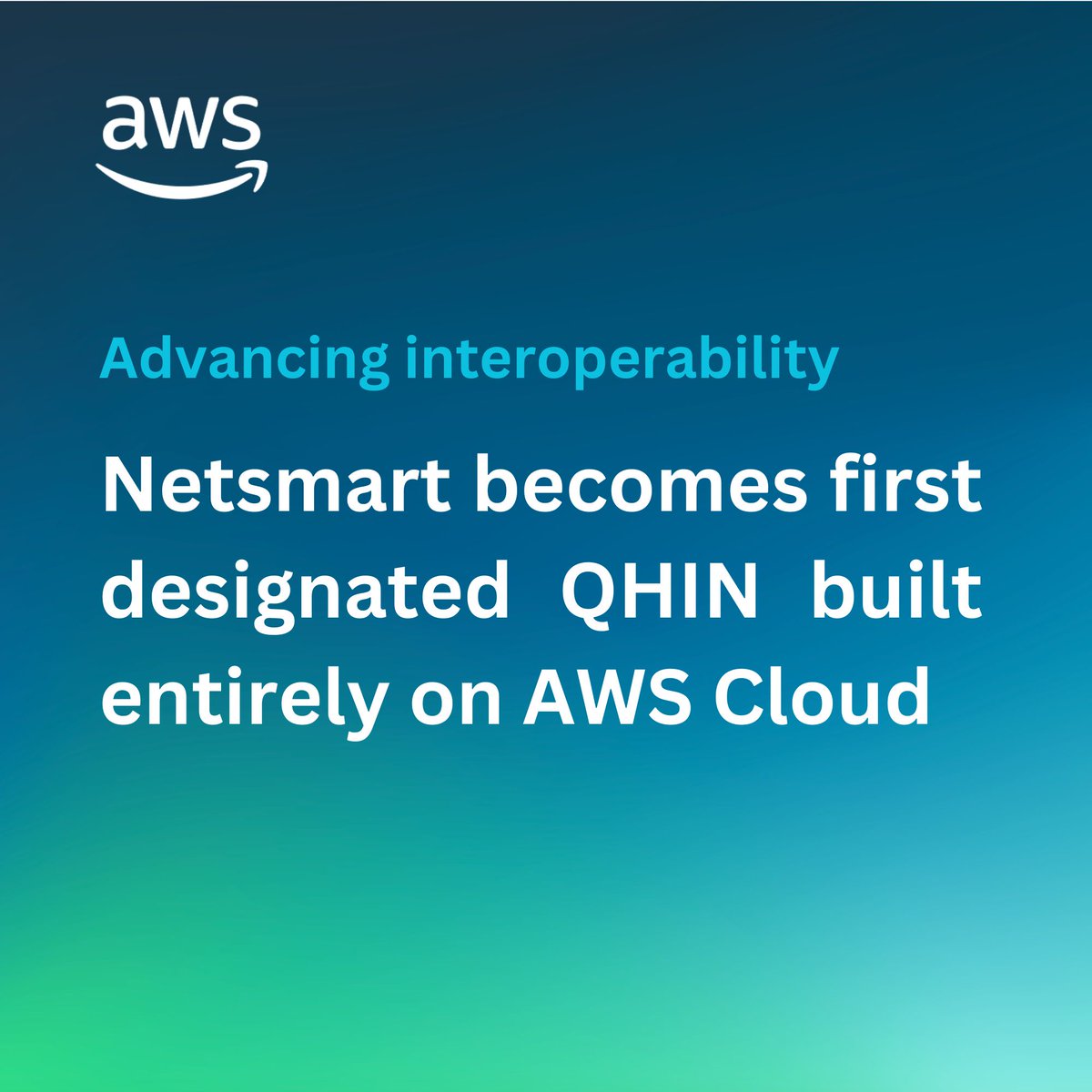 AWS_Nonprofits's tweet image. Netsmart is the first Qualified Health Information Network (QHIN) built fully on AWS.

Learn how this transformation is helping deliver better patient care.

This groundbreaking achievement means:

🖥️ Better data sharing across healthcare providers
🔒 Enhanced security for…