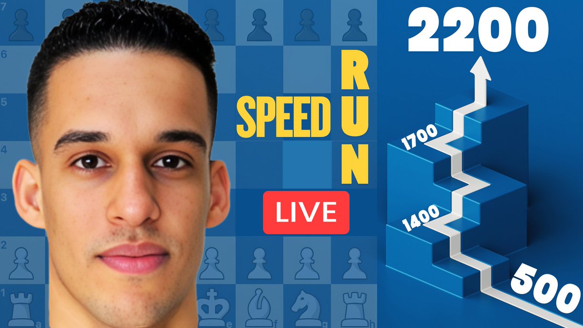 I’m LIVE! 🚨
Starting a brand-new #Chess speedrun to celebrate my new Chessable course release.
No opening memorization — just pure strategy &amp; fundamentals.
Let’s see how far we can go 👊♟️
🎥 Watch live: youtube.com/watch?v=qzKDpX…
