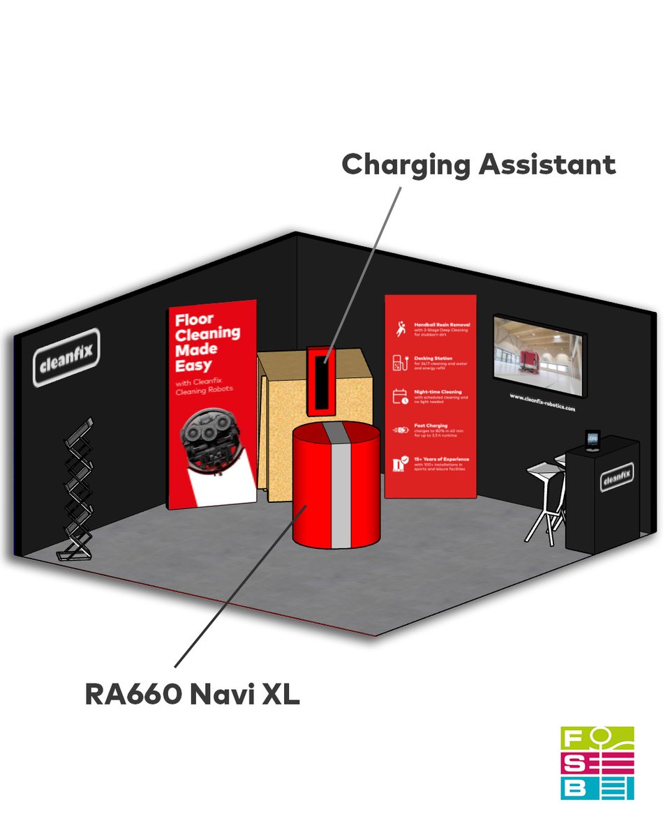 CleanfixRobot's tweet image. We’re setting up for FSB 2025 — and here’s your first look at our booth!

📍 Join us in Cologne from October 28–31 and learn how Cleanfix Robotics is enabling seamless, continuous cleaning for large-scale facilities.

🔗 More details: cleanfix-robotics.com/events/fsb-202…

#FSB2025 #RA660Navi
