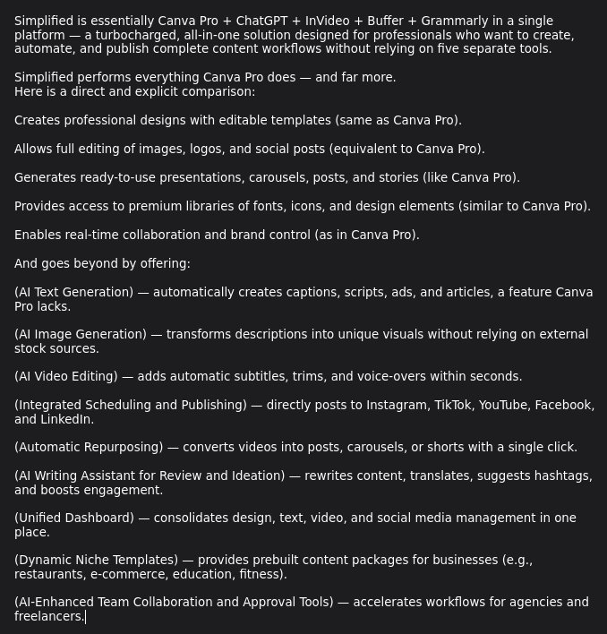 saascryptotools's tweet image. simplified.com/?fpr=aplsmplfd
customgpt.ai/?fpr=aplcstmgp…
boldsign.com/?via=bldsgnapl
systeme.io/?sa=sa02422130…
taskade.com/features?via=t…
trymoo.moosend.com/asmhx46y038l
neuraltext.com/?via=nrltxtapl
outranking.io/?via=trkingapl

#NoCode #contentworkflow #designpatterntutorials 
#CanvaPro #canva #canvadesign