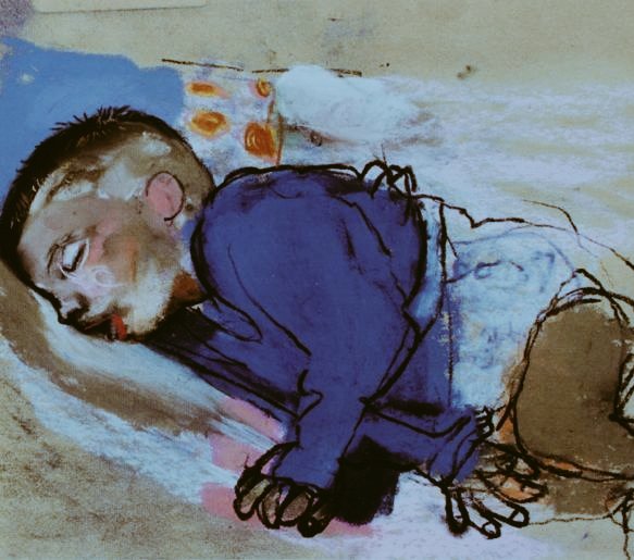 womensart1's tweet photo. Joan Eardley, Sleeping Child, 1962 #womensart https://t.co/0LffwtXisk
