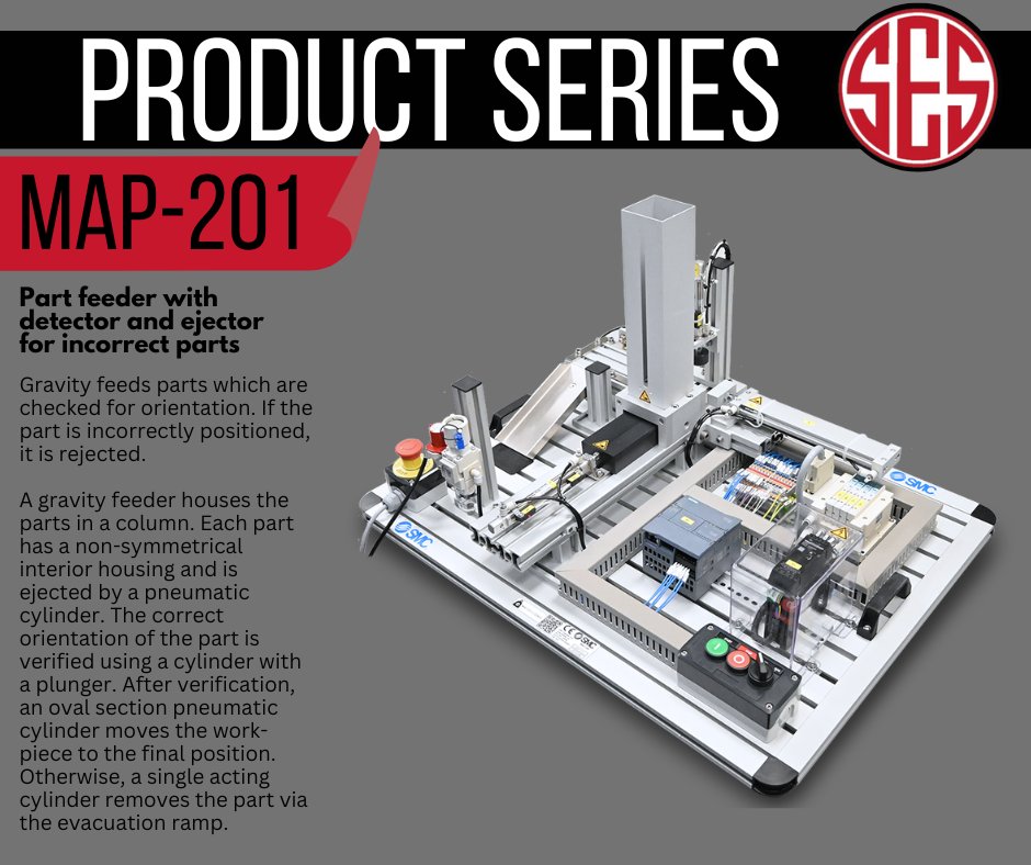 SouthernEdu's tweet photo. Check out the first MAP-200 Product in our series!
MAP-201 Part Feeder with Detector and Ejector for Incorrect Parts.
Reach out to us at https://t.co/pkbsNC8Wfm with questions or for more information https://t.co/5HEJcBPYDk