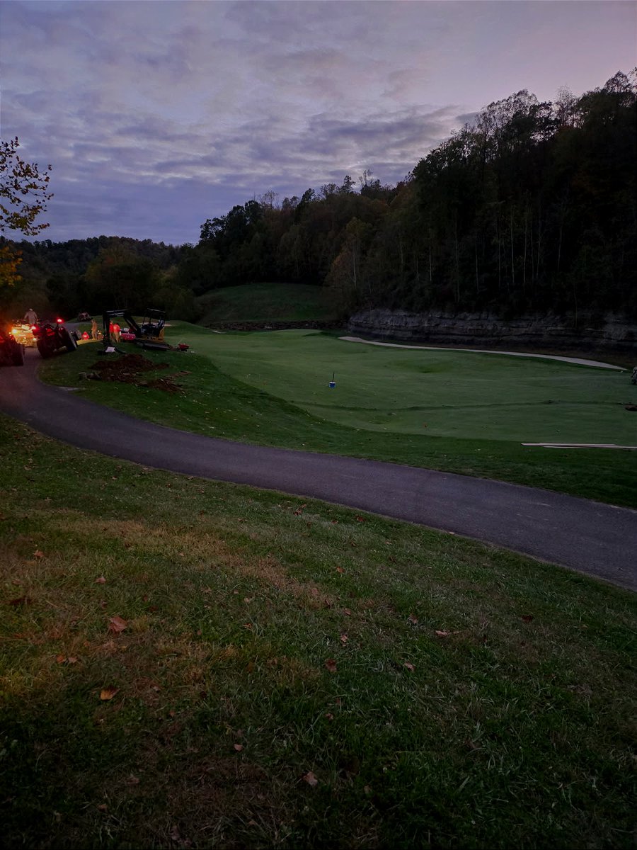 The crew wrapped up another solid day at <a href="/petedyegc1/">Pete Dye Golf Club</a> yesterday. Hard work pays off — get some rest, men, you’ve earned it!

  <a href="/Griff_Turf/">EH GRIFFITH, INC</a> <a href="/thorvath13/">Tony Horvath</a> <a href="/Bradhelcoski/">Brad Helcoski</a> <a href="/GCBAA/">GCBAA</a> <a href="/technicalchoice/">Joel Braun</a> <a href="/tom_campbell66/">Tom Campbell</a> <a href="/ToroGolf/">Toro Golf</a> <a href="/bigfo66/">John Fossum</a>