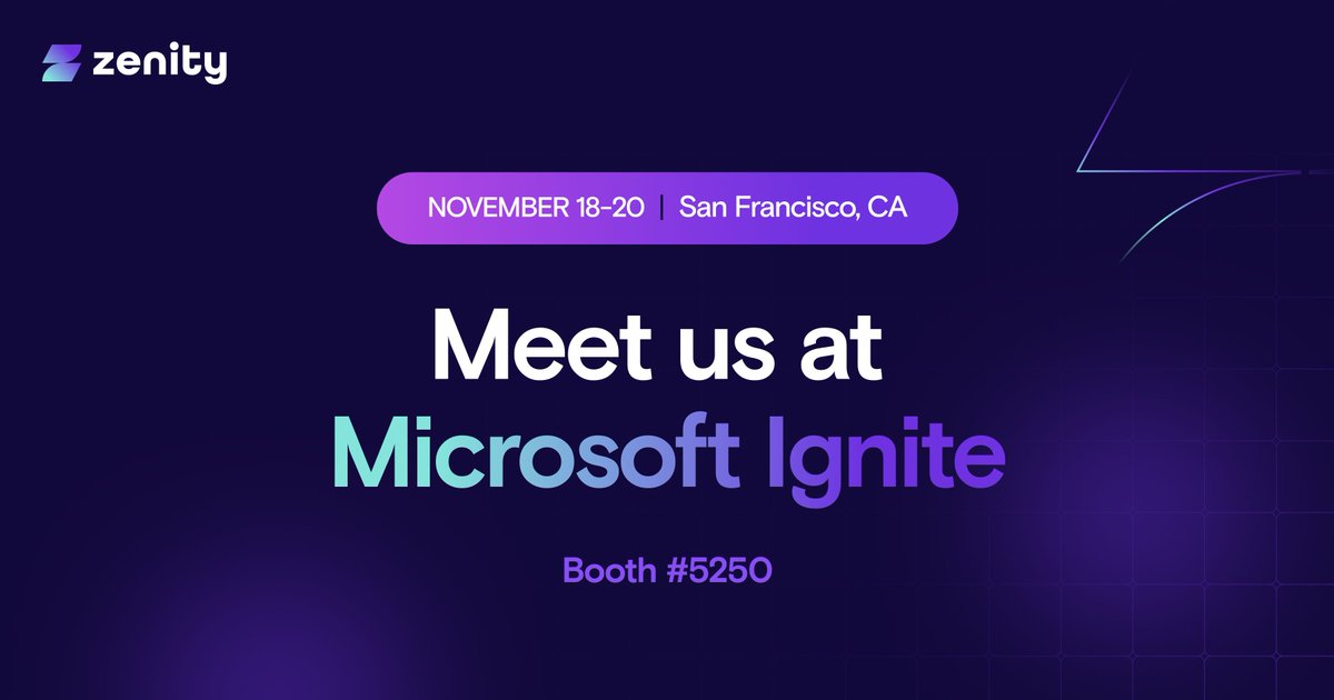 Enterprise AI adoption is booming — so are blind spots. 💥

See how Zenity stops agent-level threats like tool misuse &amp; data exfiltration before they spread. 🔒

📍 Booth #5250 at #MicrosoftIgnite

Book time with us ➡️ eu1.hubs.ly/H0p4n5d0

#AIAgentSecurity #AgenticSecurity