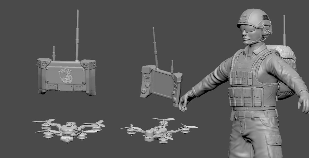 Strat_Protocol's tweet image. You can’t imagine a modern warfare RTS without drones.
And of course, the Alliance forces will have their own.
First drafts are already taking shape…
#RTS #IndieDev #GameDev #StrategyGame #LowPoly #InvasionProtocol