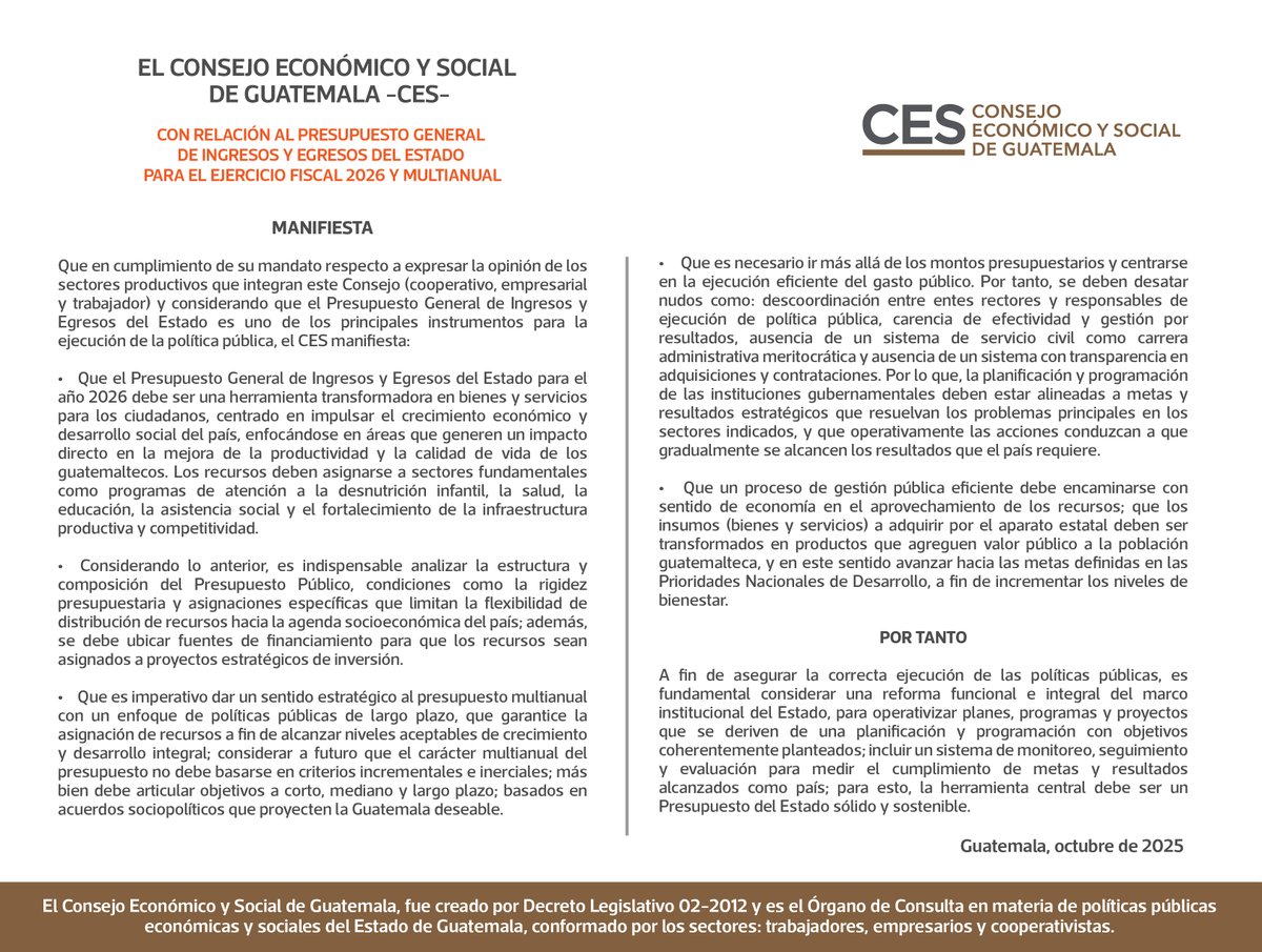 CES Guatemala tweet media