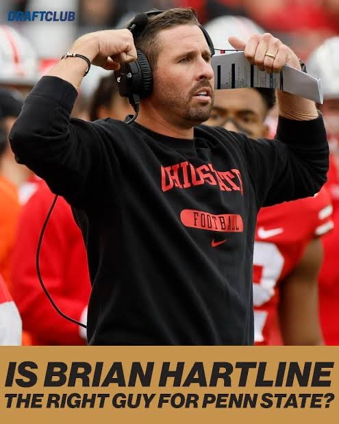 🚨 HIRING UPDATE 🚨 — Ohio State OC Brian Hartline, who was our 1st choice in the weeks before the inevitable Franklin canning, met with both AD Kraft/President Bendapudi over the weekend. Both the Buckeyes &amp; Nittany Lions were on the bye. 

Despite the lack of head-coaching