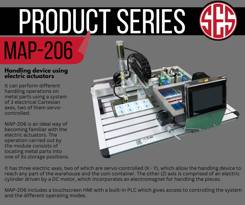 SouthernEdu's tweet photo. Check out the sixth MAP-200 Product in our series!
MAP-206 Handling device using electric actuators.
Reach out to us at https://t.co/pkbsNC9u4U with questions or for more information ⚙ https://t.co/3SusWLC0Mh