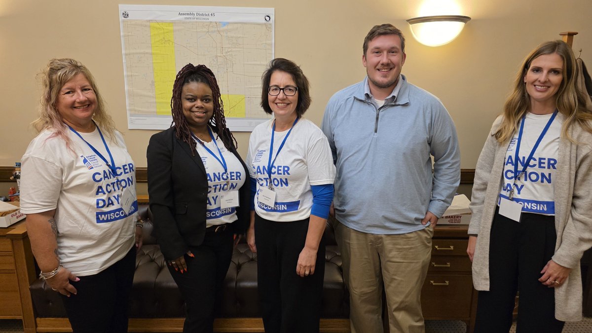 It was great to meet with advocates from the American Cancer Society Cancer Action Network during their lobby day at the Capitol. I appreciated hearing your stories and your dedication to improving access to care for Wisconsin families.