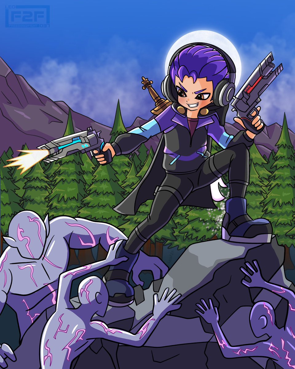 LeoF2F's tweet image. Commission for @TeamOrderAgent!
#Splatoon #Fortnite #KPOPDEMONHUNTERS