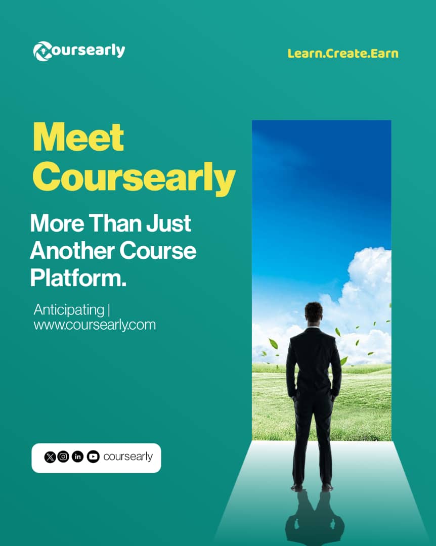 coursearly's tweet photo. Say hello to Coursearly.
This isn't just another online course platform; we’re here to make digital skills practical, affordable, and accessible for every African learner.
We can’t wait to show you what we’ve been building… Launch loading…
#Coursearly #DigitalSkillsForAll https://t.co/LhuqeLCuhT