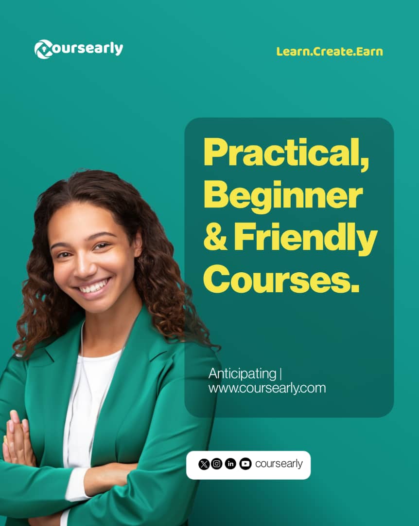 coursearly's tweet photo. Say hello to Coursearly.
This isn't just another online course platform; we’re here to make digital skills practical, affordable, and accessible for every African learner.
We can’t wait to show you what we’ve been building… Launch loading…
#Coursearly #DigitalSkillsForAll https://t.co/LhuqeLCuhT